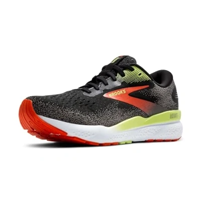 Image of Brooks Ghost 16 GTX Neutral running shoes, Men&#039;s, Size: 8, Black mandarin red green Textile