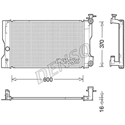 Image of Radiator, engine cooling DENSO DRM50091