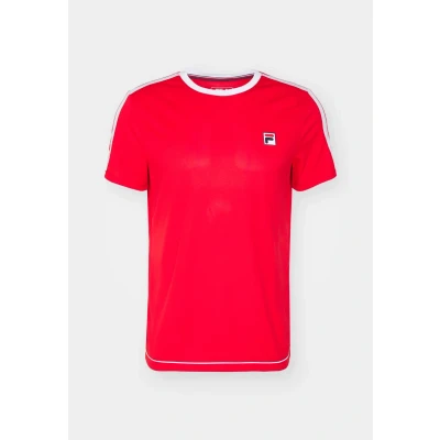 Image of Fila Elias Sports Tshirt, Men&#039;s, Size: XXL, Red/white