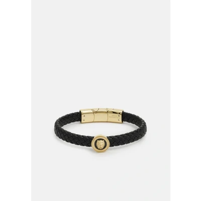 Image of Guess LION COIN Unisex Bracelet Yellow goldcoloured/black, Size: One Size, gold coloured/black
