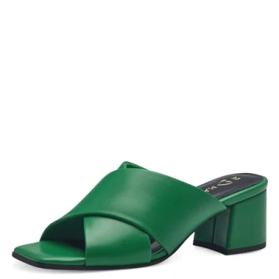 Image of Marco Tozzi Heeled mules, Women&#039;s, Size: 4, Green High quality imitation leather
