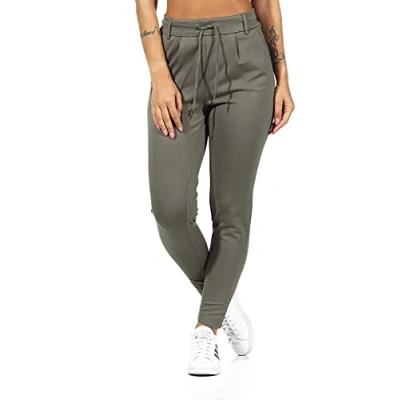 Image of ONLY Women&#039;s Onlpoptrash Life Easy Col Pant Pnt Noos Trousers, Bungee Cord, S / 34L
