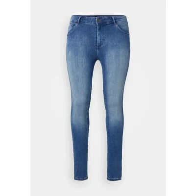 Image of ONLY Carmakoma Carwilly Jeans Skinny Fit, Women&#039;s, Size: 26x32, Medium blue denim