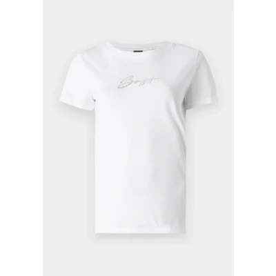 Image of BOSS Esogo Crystal Print Tshirt, Women&#039;s, Size: Large, White