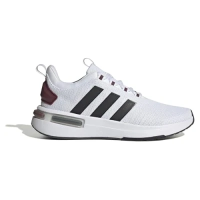 Image of adidas Sportswear Racer TR23 Trainers, Men&#039;s, Size: 7, Footwear white/core black/shadow red Textile/synthetics