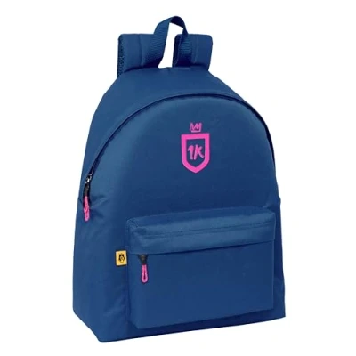 Image of Safta KINGS LEAGUE 1K Children&#039;s Day Pack, Backpack, Quality and Maximum Resistance, Comfortable Versatile, 33 x 15 42 cm, Blue, Estándar, Casual, Casual