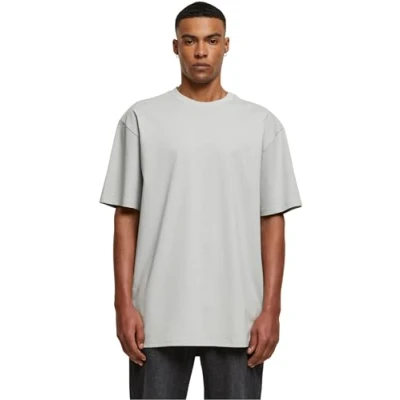 Image of Urban Classics Triangle Basic Tshirt, Men&#039;s, Size: Medium, Lightasphalt