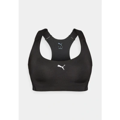 Image of Puma Athlete BRA Adjustable Medium support sports bra, Women&#039;s, Size: Large, Black
