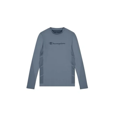 Image of Champion Seamless Entry Level Long Sleeve sleeved top bluegrey, Men&#039;s, Size: XL/XXL, Blue grey