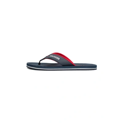 Image of Tommy Hilfiger Padded Comfort Tbar sandals, Men&#039;s, Size: 6.5, Desert sky Imitation leather/ textile