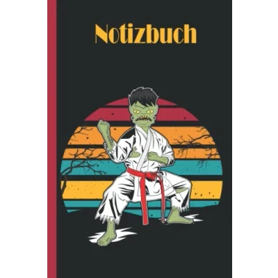Image of Karate Notizbuch: Notizbuch breit liniert, liniertes Papier für Schule, Studenten, Geschenk Kinder, Jungen, Mädchen, Notizbuch, Liebhaber