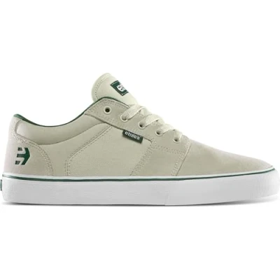 Image of Etnies Barge Trainers, Men&#039;s, Size: 11, White/green/gum Textile