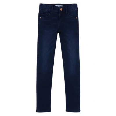 Image of NAME IT Girl&#039;s Trouser, Dark Blue Denim, 10 Years