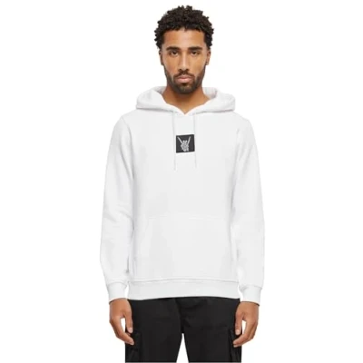 Image of Mister Tee Skelett Patch Hoodie, Men&#039;s, Size: XS, White
