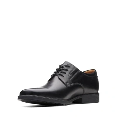 Image of Clarks Tilden Plain Laceups, Men&#039;s, Size: 9.5, Black Leather