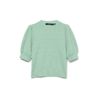 Image of Vero Moda Vmdoffy Oneck Basic Tshirt, Women&#039;s, Size: XS, Birds egg green