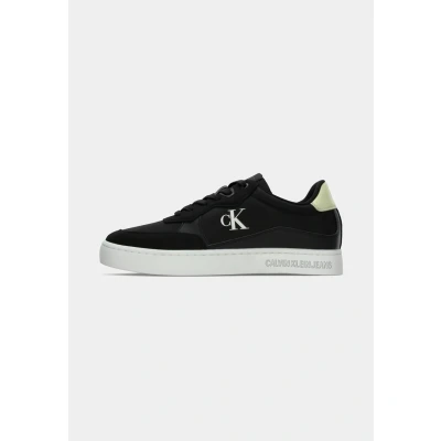 Image of Calvin Klein Jeans Classic Trainers, Men&#039;s, Size: 8, Black/white jade/wild lime shoes