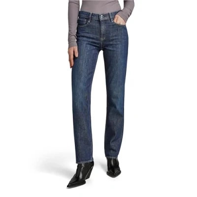 Image of G STAR RAW Women&#039;s Strace Straight Jeans, Blue (Worn in Deep Marine D23951 b767 c602), 24W / 30L