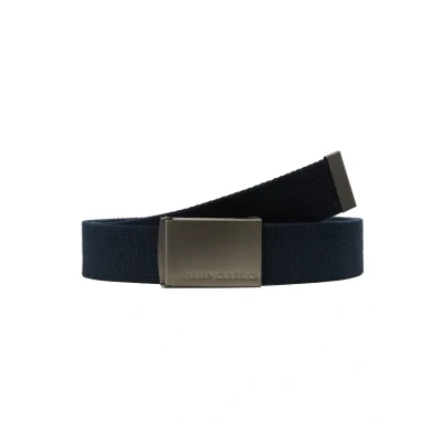 Image of Urban Classics Single Belt navy/silvercoloured, Men&#039;s, Size: One Size, Navy/silver coloured