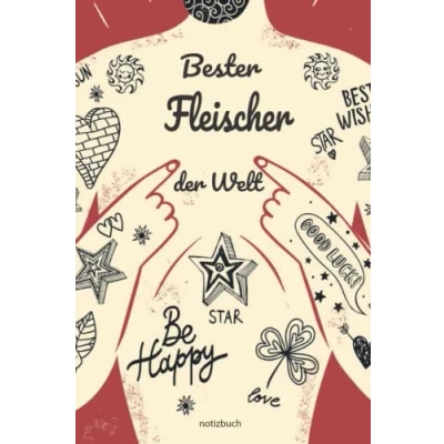 Image of Geschenk Fleischer Notizbuch: Notizbuch als für den besten A5 / liniert 120 Seiten Tagebuch Terminplaner Geschenkidee zum ... Mann Abschied Abschiedsgeschenk