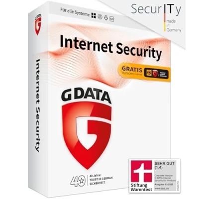 Image of G DATA Internet Security 2024 3 Devices 1 Year for PC, Mac, Android, iOS Future Updates Included Made in Germany Activation Code and Webcam Cover Box by Post