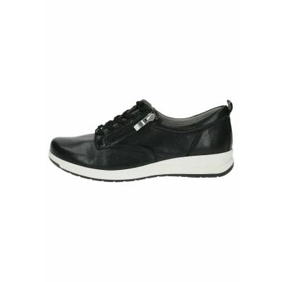 Image of Caprice Trainers, Women&#039;s, Size: 4, Black softnap. Leather
