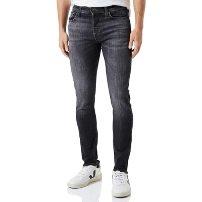 Image of Jack &amp; Jones Jjimike Jjoriginal Slim fit jeans, Men&#039;s, Size: 31x32, Black denim