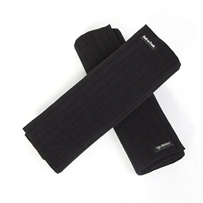 Image of Back on Track bandage Scandic PK black ribbed structure Welltex, Größe:50x50cm