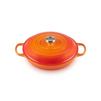Image of Le Creuset Casserole Campagnard Signature Volcanic ø 30 cm / 3.5 Liter