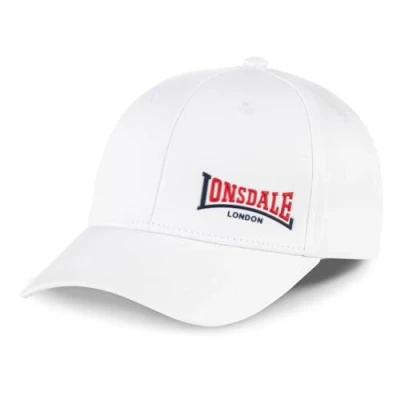 Image of Lonsdale Enville Cap, Men&#039;s, Size: One Size, White dark navy red