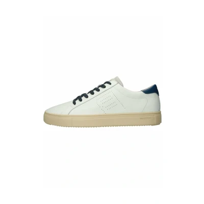 Image of Blackstone Slate PERF Trainers, Men&#039;s, Size: 10.5, White blue Leather