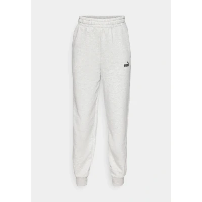 Image of Puma Small LOGO Comfort HIGH Waist Sweatpants Tracksuit bottoms, Women&#039;s, Size: XS, Light gray heather