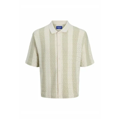 Image of Jack &amp; Jones Jortyler Knit Ss Polo Sn, Sea Salt, S
