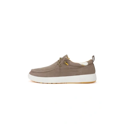 Image of WALK IN PITAS Biarritz Men&#039;s Moccasins Casual Boat Shoes Summer Trainers and Comfort Shoes, taupe, 42 EU