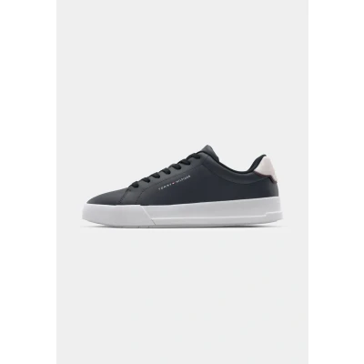 Image of Tommy Hilfiger Court Detail Trainers, Men&#039;s, Size: 6.5, Navy blue shoes