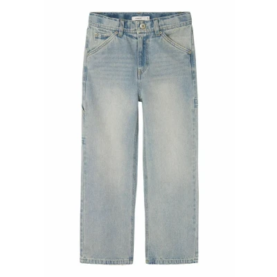 Image of Name it Straight leg jeans for kids, Size: 6y, Vintage light blue denim