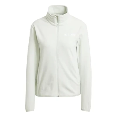Image of Adidas Terrex Multi Essentials FULL ZIP Fleece jacket, Men&#039;s, Size: Medium, Olive strata