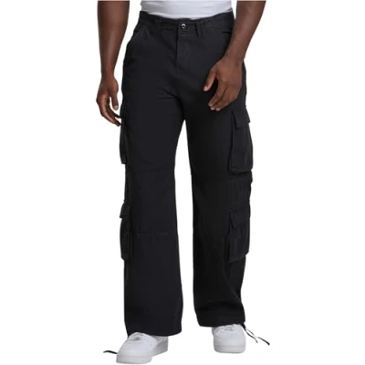 Image of Urban Classics Double Cargo trousers, Men&#039;s, Size: 40, Black