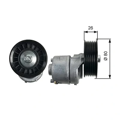 Image of belt Tensioner, v ribbed GATES T39222