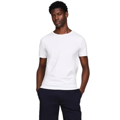 Image of Tommy Hilfiger Men&#039;s S/S T Shirt, White/White/White, XL