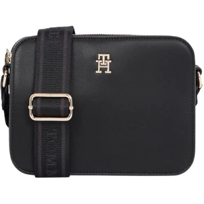 Image of Tommy Hilfiger Logotape Camera BAG Across body bag, Women&#039;s, Size: One Size, Black