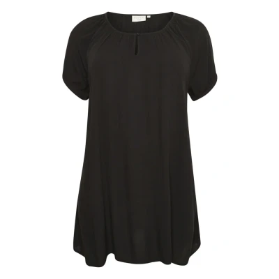 Image of Kaffe Curve CAMI SS Tunic, Women&#039;s, Size: 16, Black deep
