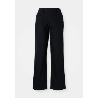 Image of Dockers Women&#039;s Original Khaki High Straight Casual Pants, Beautiful Black, 24