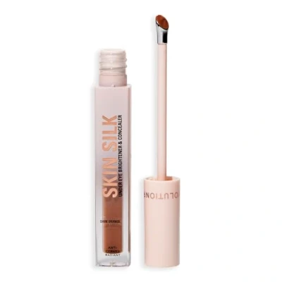 Image of Revolution Skin Silk Radiant Serum Augenaufheller Hydratisiert und glättet mit Hyaluronsäure Squalan Vegan &amp; Cruelty Free Dark Orange 3 ml