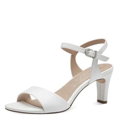 Image of Tamaris Sandals, Women&#039;s, Size: 3.5, White matt High quality imitation leather