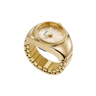 Image of Fossil RING Watch HAND goldcoloured, Women&#039;s, Size: One Size, Gold coloured