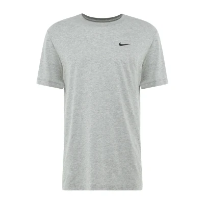 Image of Nike Performance DRY TEE CREW Solid Sports Tshirt, Men&#039;s, Size: Small, Dk grey heather