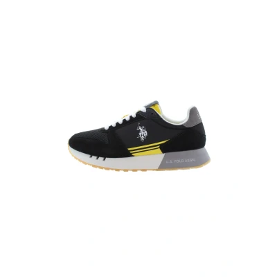 Image of U.S. Polo Assn. Men&#039;s synthetic JAKE001M/5TS1 Sneakers, Black / Yellow, 40 EU