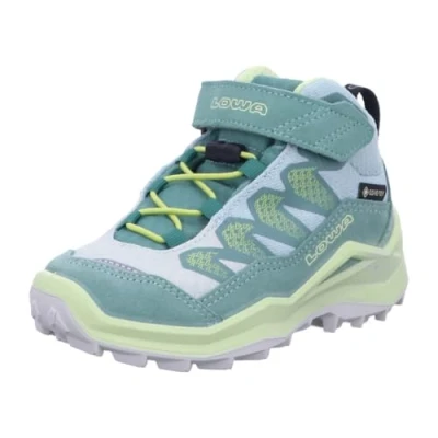 Image of Lowa Maddox PRO GTX MID Hiking shoes for kids, Size: 4, Rauchgrün/mintgrün Textile/synthetics