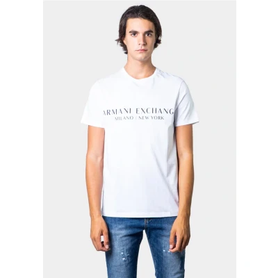 Image of Armani Exchange Basic Tshirt, Men&#039;s, Size: Large, White